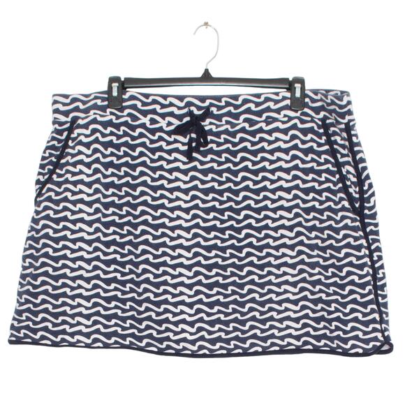 T by Talbots Womens Skort Skirt Athletic Elastic Waist Pockets Blue 3X Petite EF - Picture 1 of 5